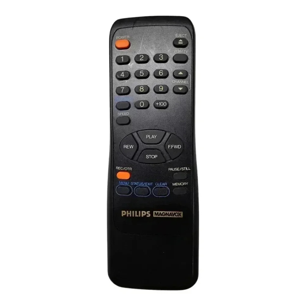 Philips *READ* Magnavox VCR Plus ÷ Remote Control U328 Black Tested